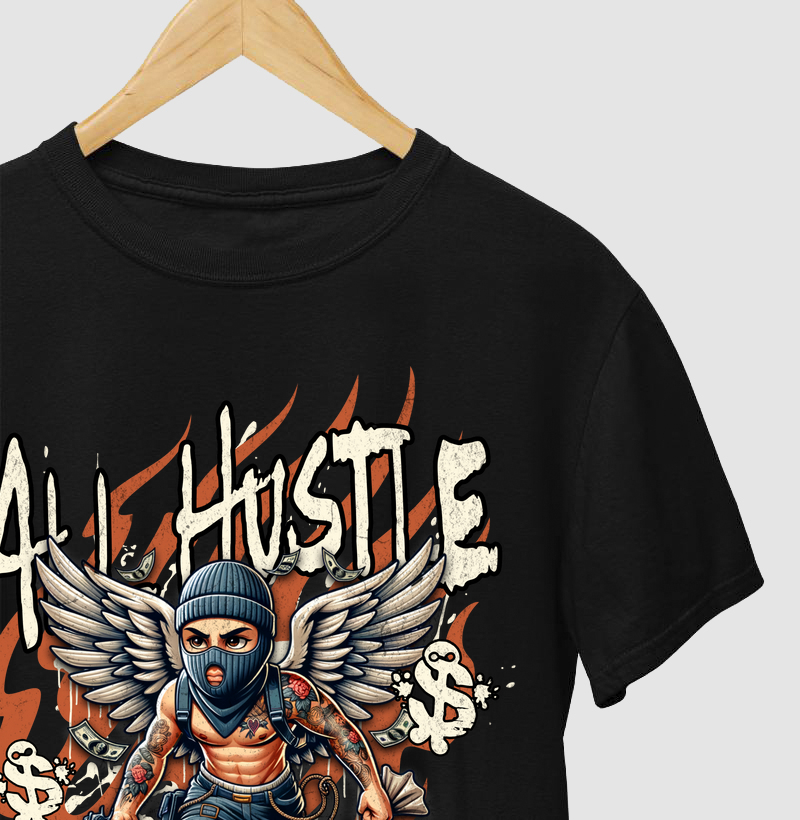 Camiseta Deborest - All Hustle No Luck