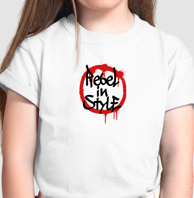 Rebel in Style: Camiseta Infantil - A Estampa que Redefine Atitude