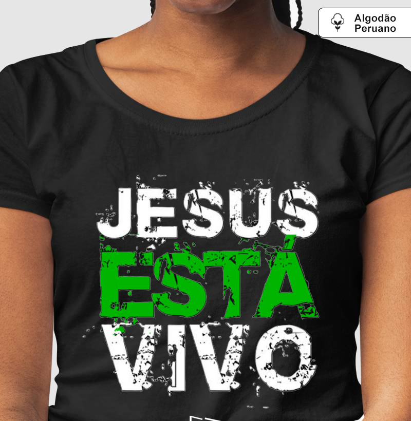 Camiseta Algodão Peruano Gospel Visual v1