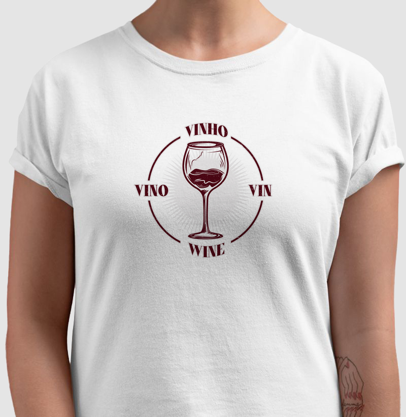 Vinho 4 Idiomas - 01 cor
