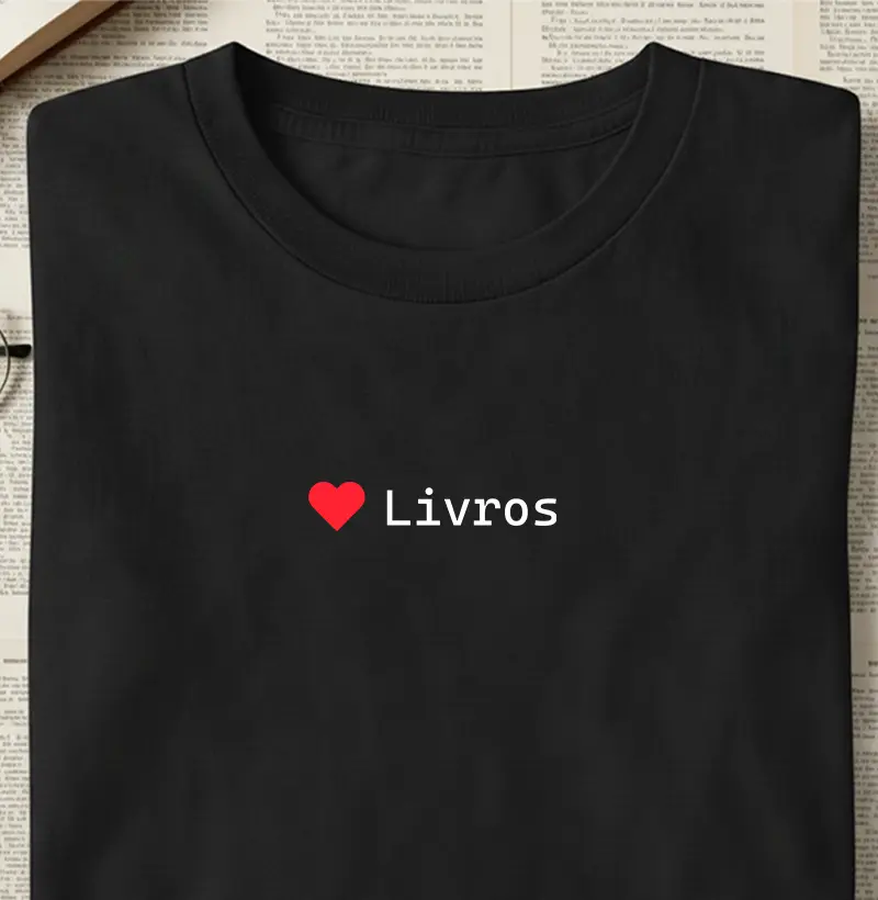 Camiseta - Amo Livros