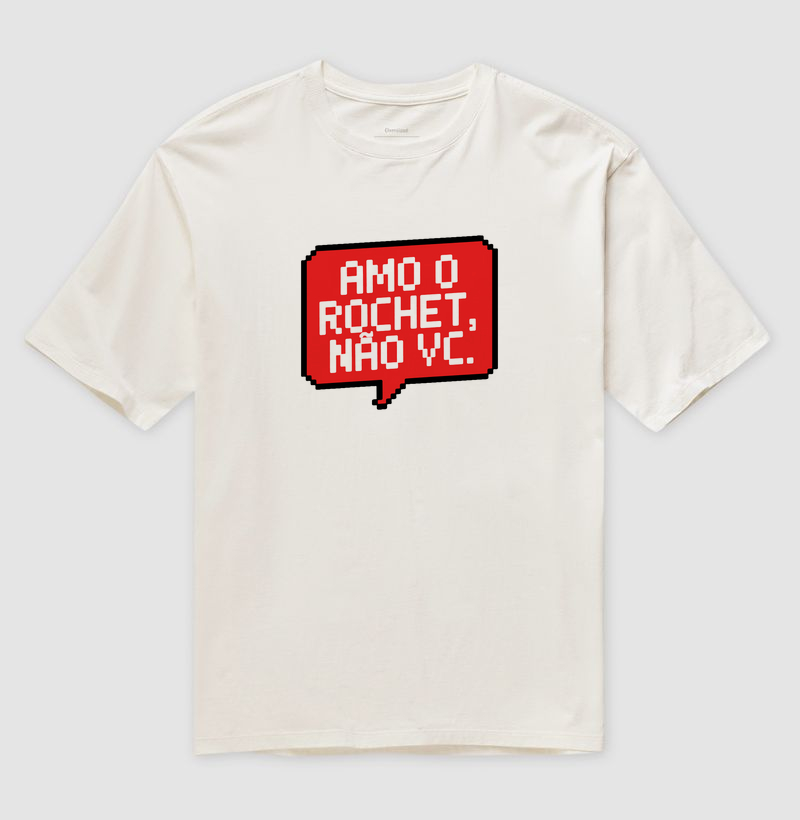 Camiseta Oversized Amo o Rochet
