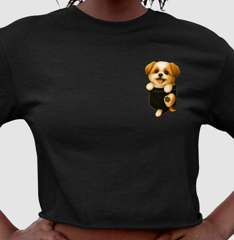Pocket Black Shih Tzu 
