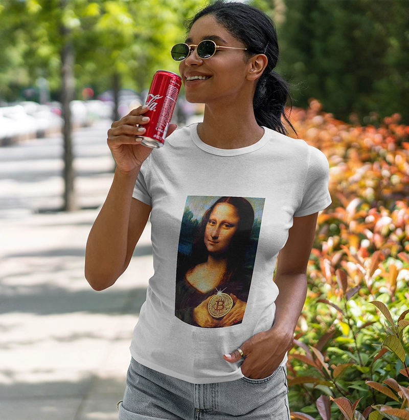 Baby Look Mona Lisa Love Bitcoin