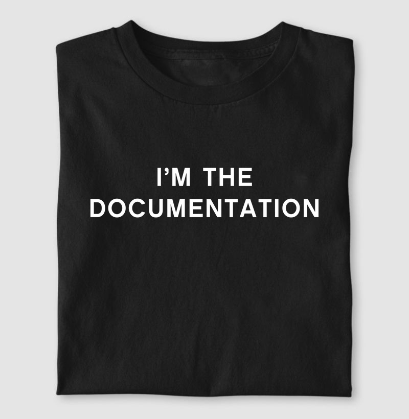 Camiseta Eu Sou a Documentação