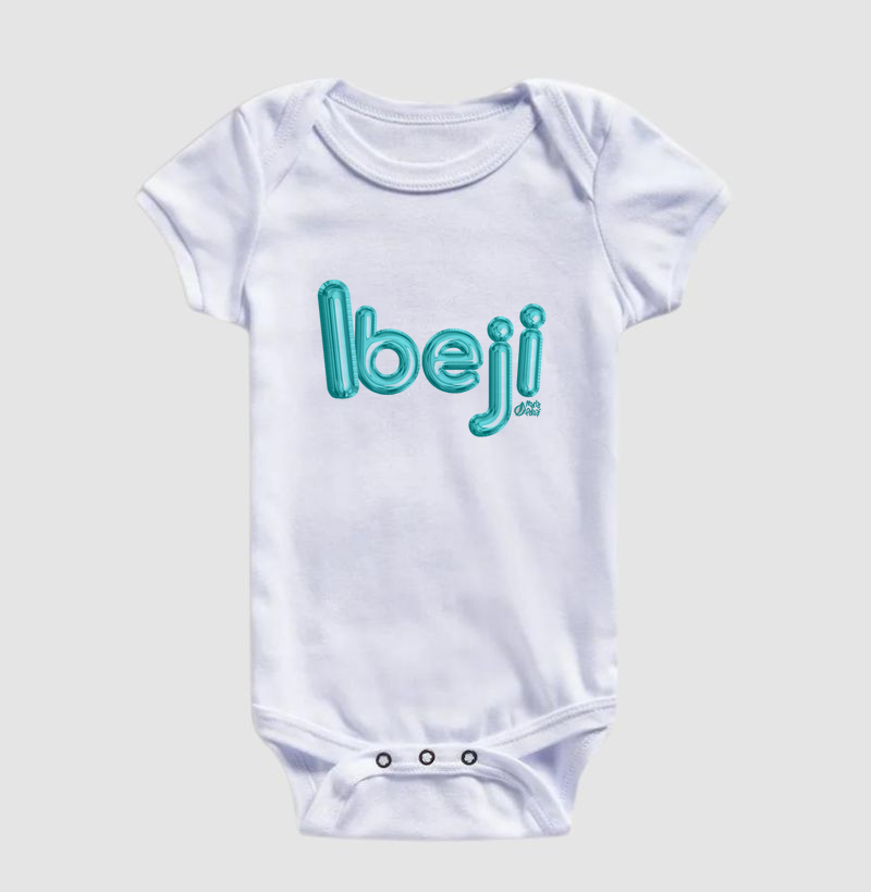 Body Infantil Ibeji Azul Maria Patuá