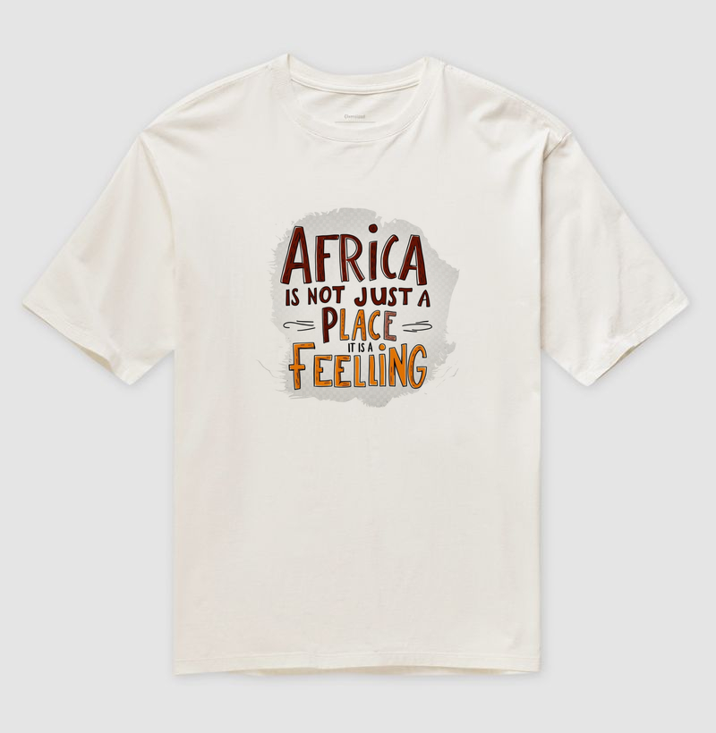 Camiseta Animalis Africa Oversized 100% Algodão