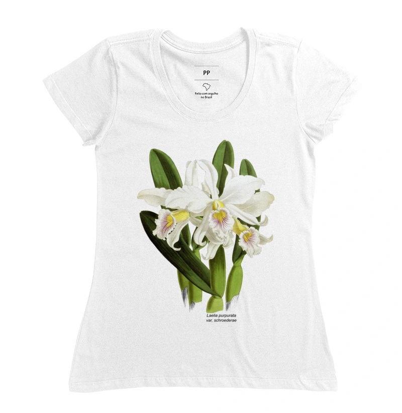 Camiseta Feminina Brasilaelia purpurata t-shirt
