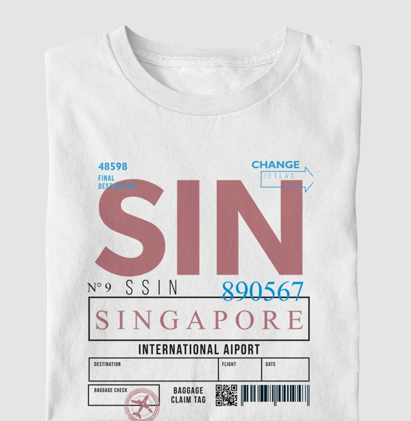 Etiqueta bagagem - Singapore