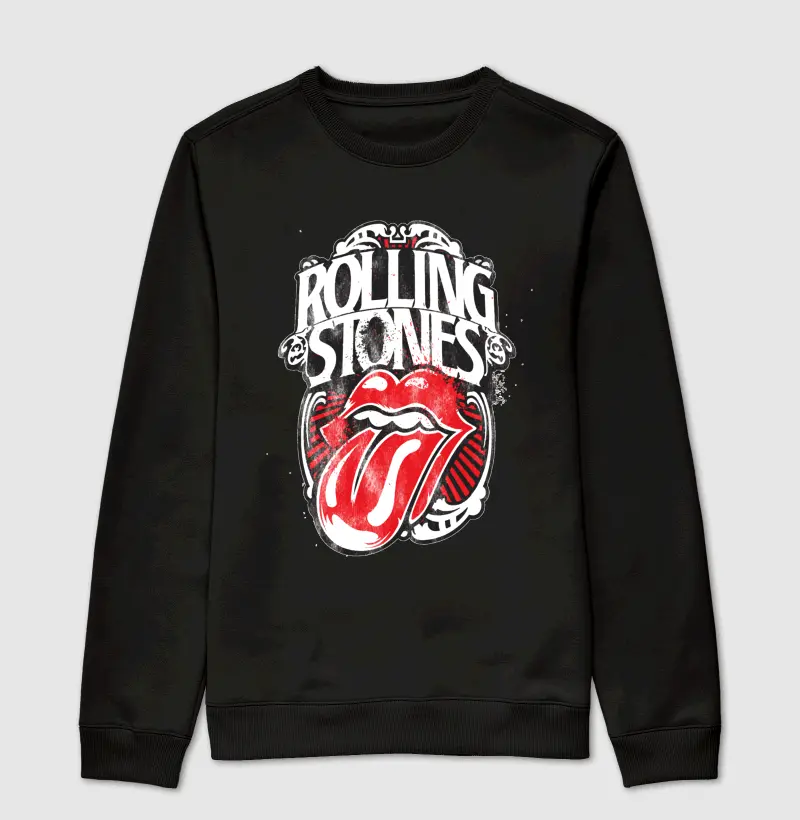 Rolling Stones  - Suéter Moletom