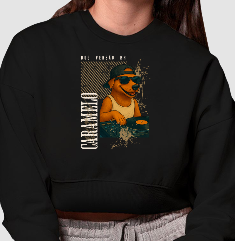 Cropped Moletom Dog Versão BR