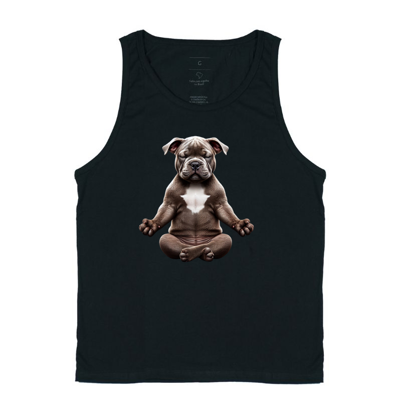 American Bully Meditando