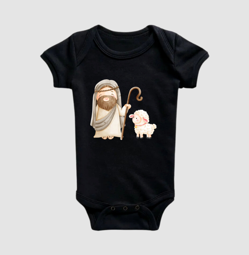 Body Infantil Pastor e Ovelha