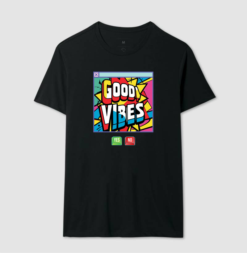Camiseta Good Vibes Pop Arte 1