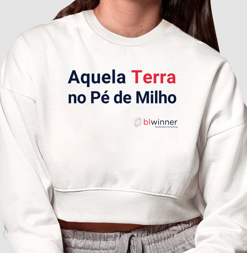 Moletom Cropped Terra no pé de milho