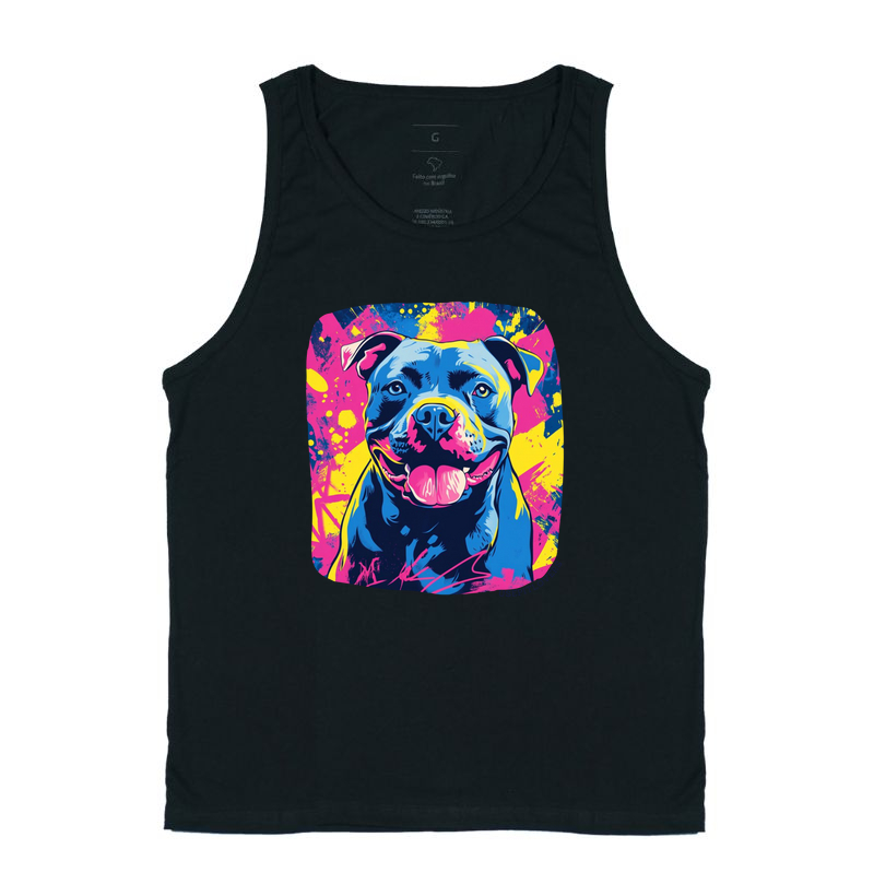 PIT BULL AZUL NEON