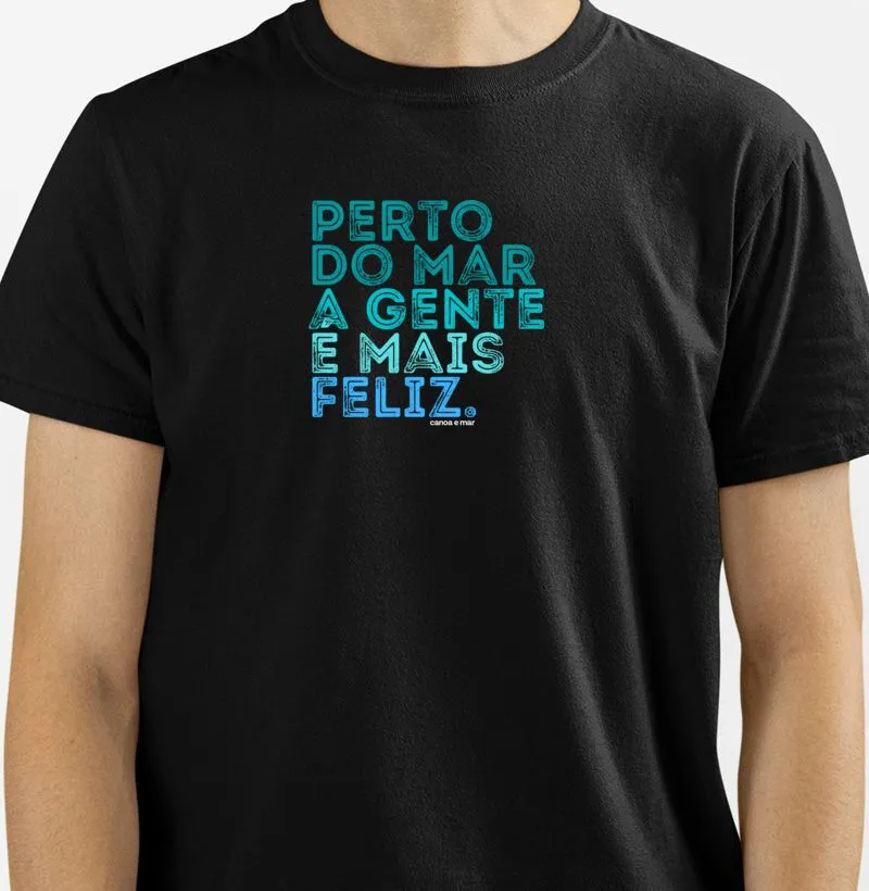 Perto Do Mar A Gente É Mais Feliz Azul