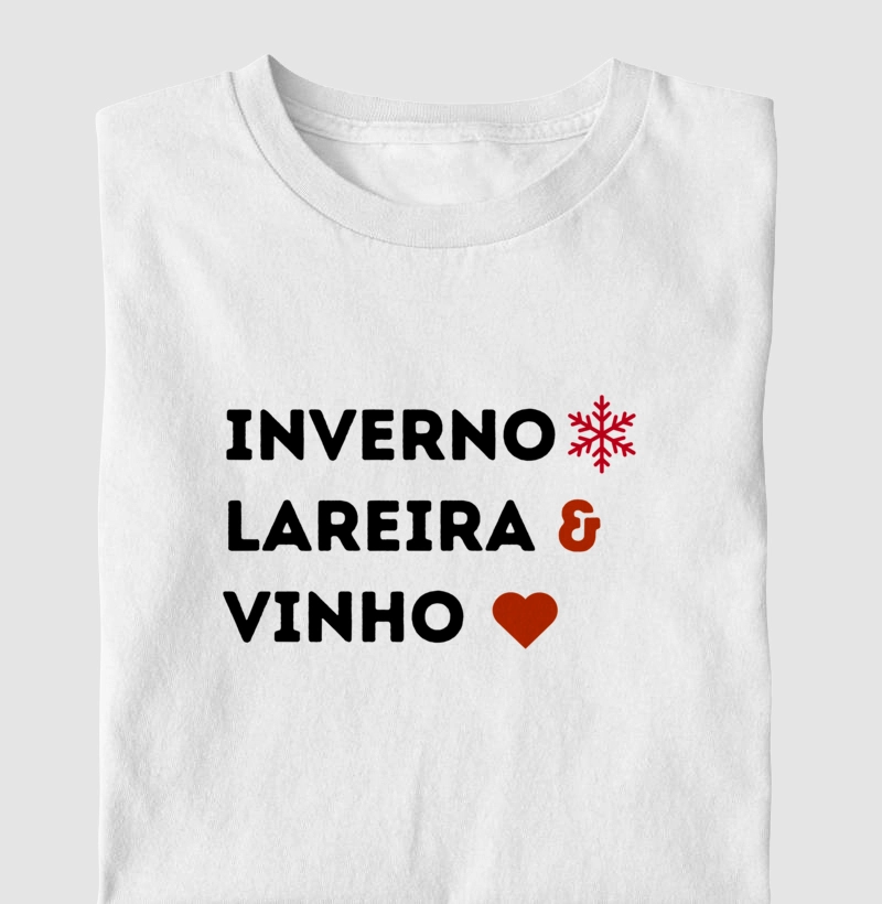 Camiseta Inverno e Vinho