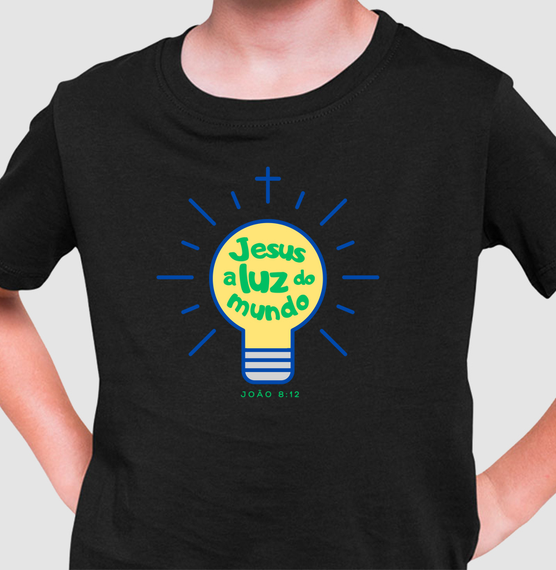 camiseta menino jesus a luz