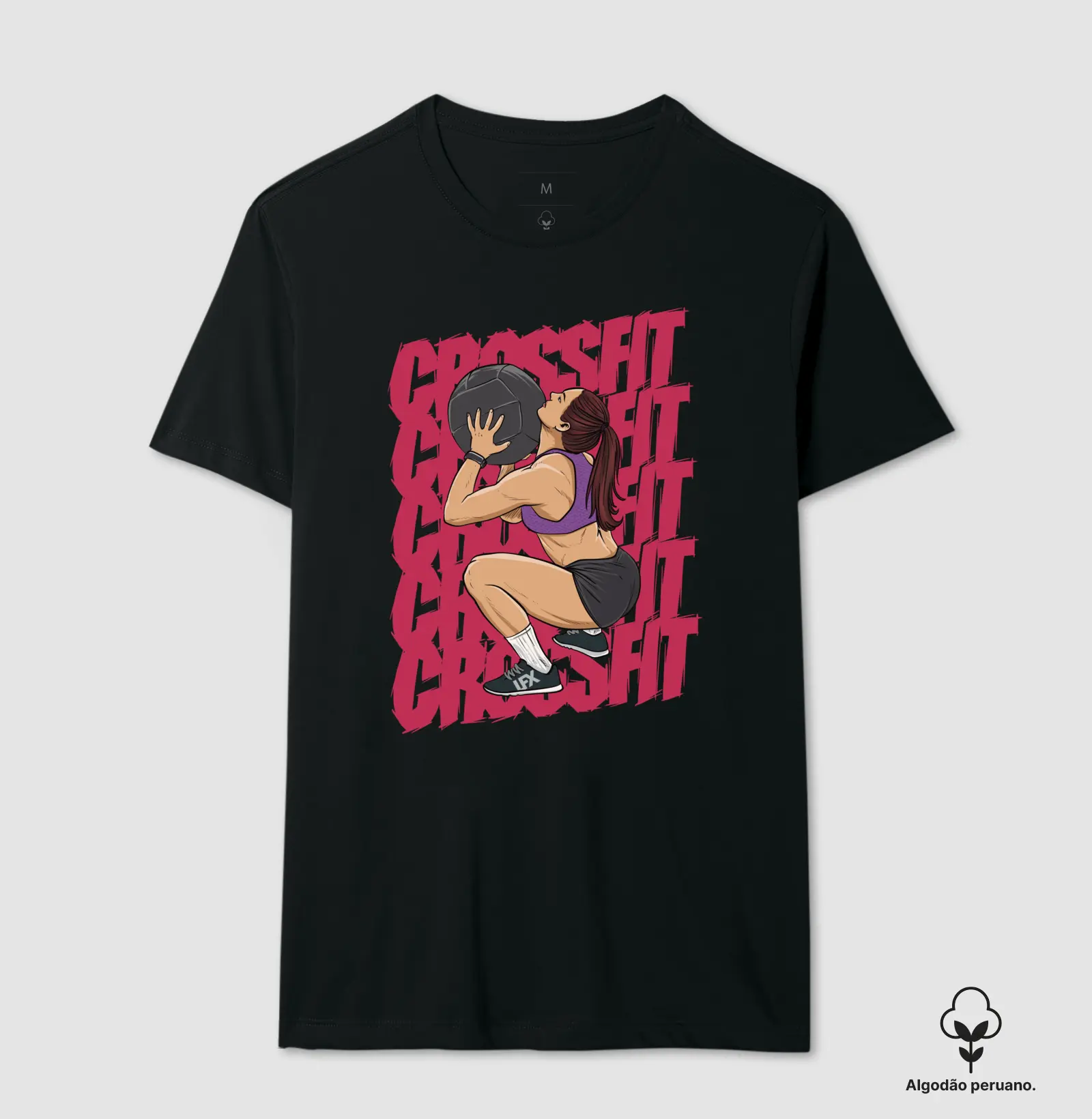Mulher fazendo Wall Ball V01