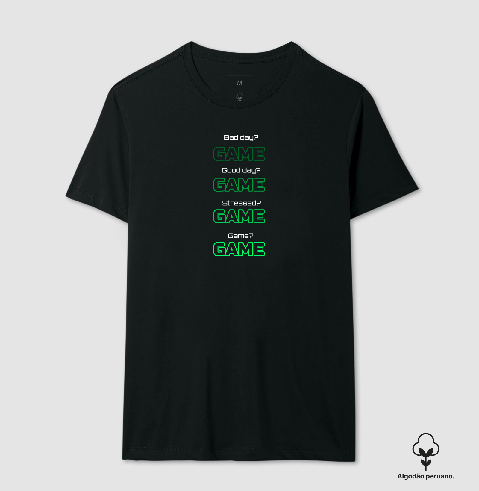 Camiseta Gamer “GAME Mood” – Estilo Streetwear para Gamers | ManaMoney