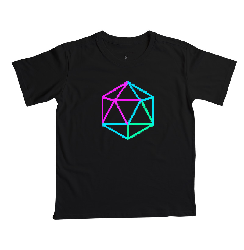 Icosaedro 8-Bit Neon