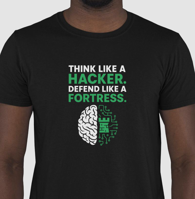 Camiseta Think like a hacker (CYB)