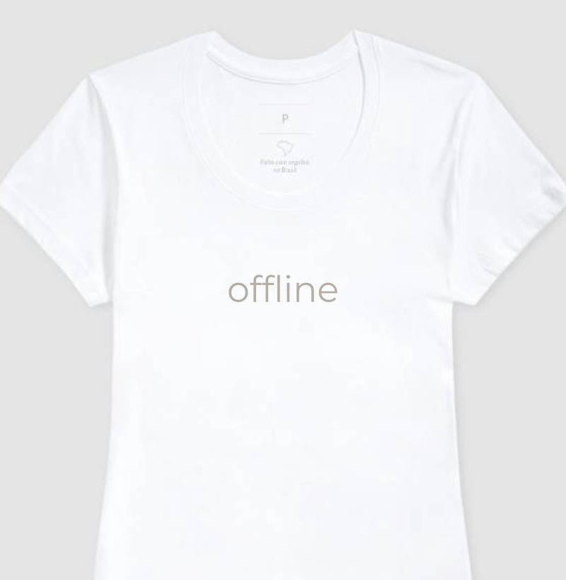 Camiseta Básica Feminina Offline