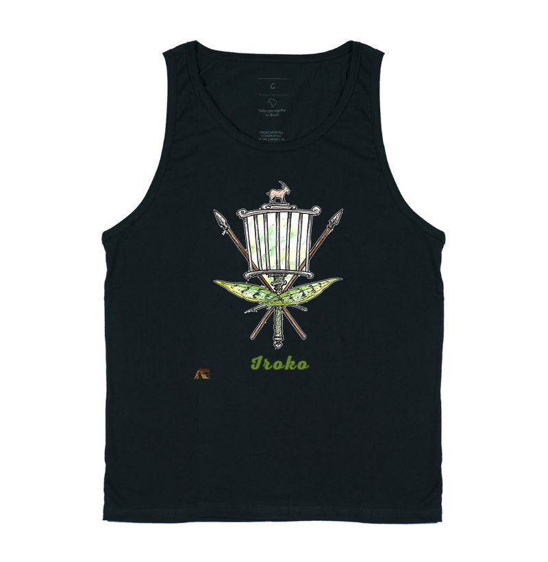 Camiseta Aruanda ê Armas de Iroko Força Ancestral em 100% Algodão