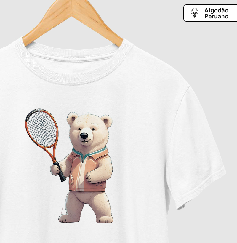 Ted Tennis Bear - Algodão Premium