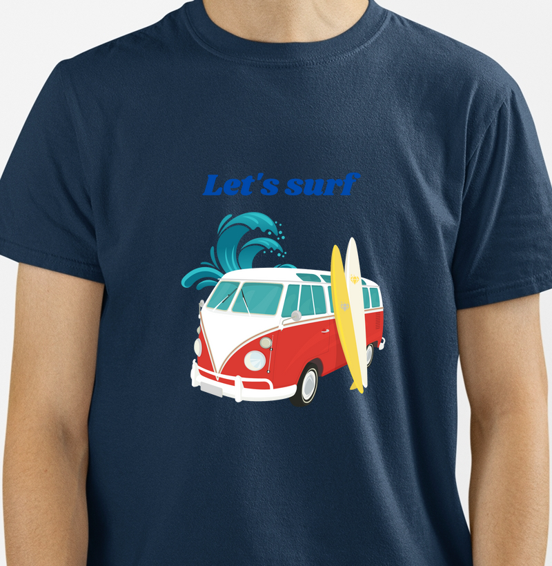 Camiseta Let´s Surf