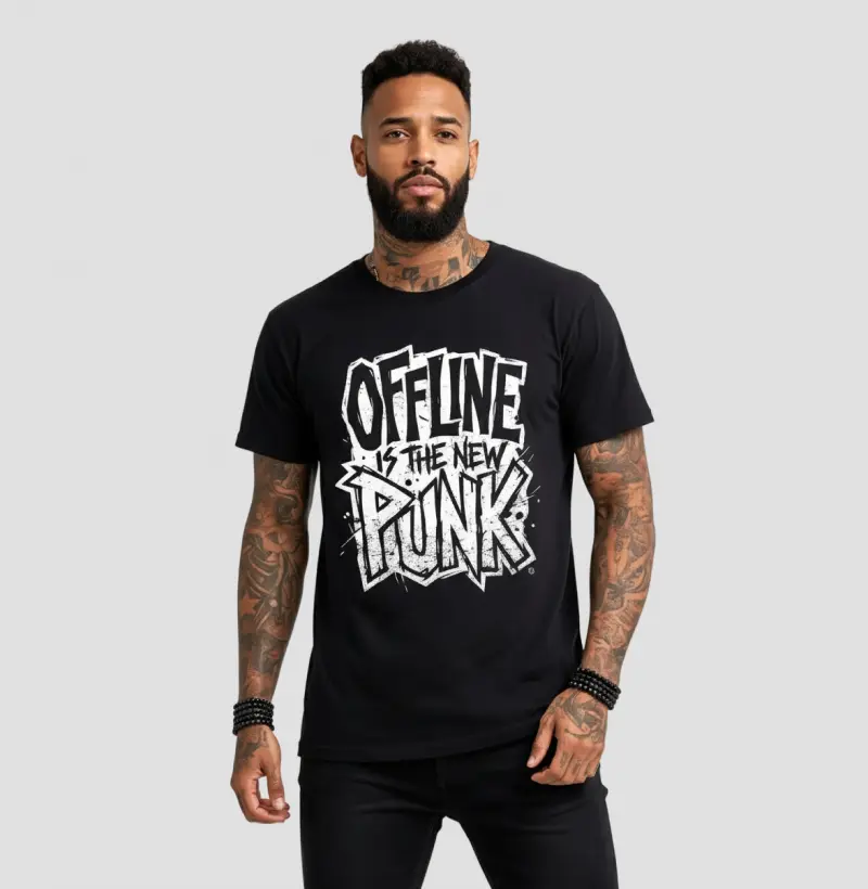 Camiseta Offline is the New Punk | Últimas Palavras