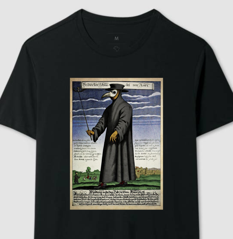 Camiseta Médico da peste, 1653