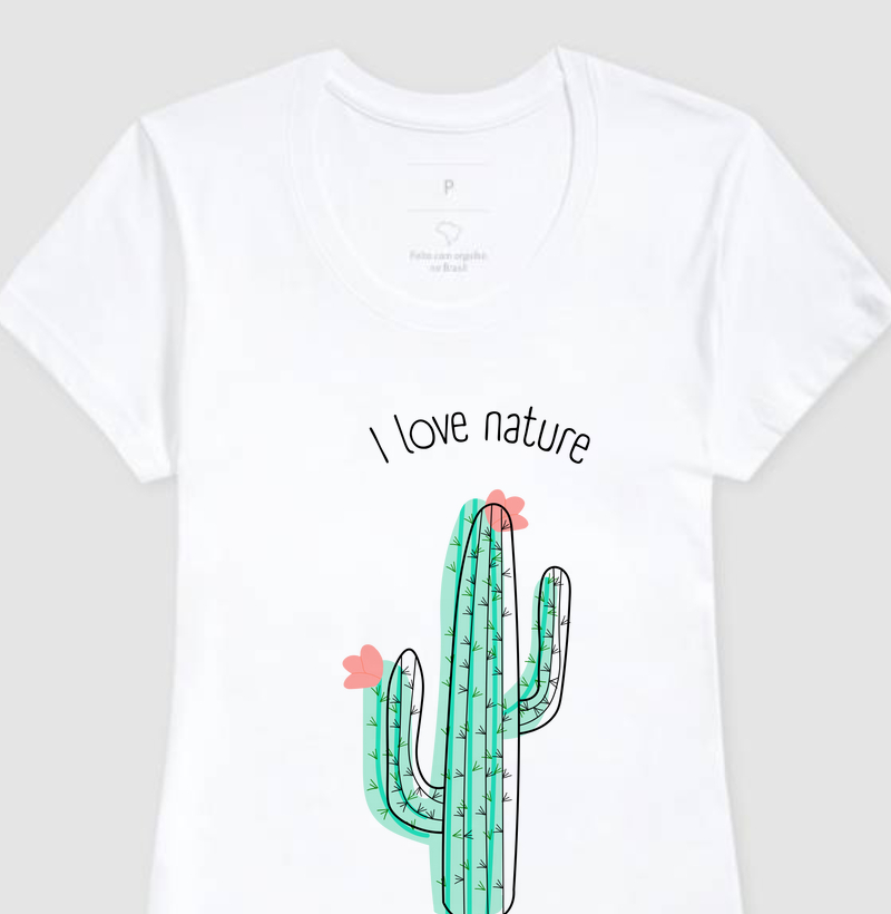 Camiseta Feminina I Love Nature [Reserva Ink]