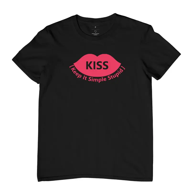 Camiseta KISS Keep It Simple Stupid 