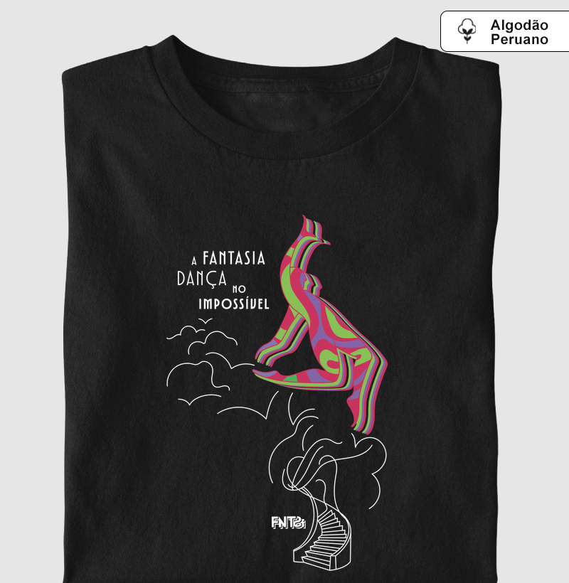 T-SHIRT "FANTASIA" / DANÇA NO IMPOSSÍVEL (ALGODÃO PERUANO)