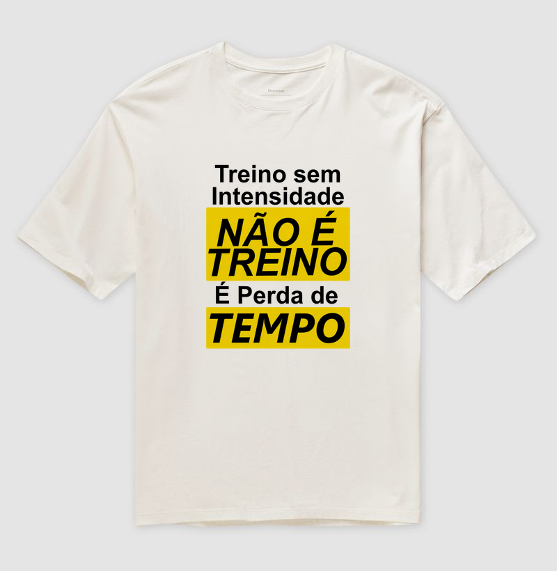 Camiseta Oversized Treino sem Intensidade