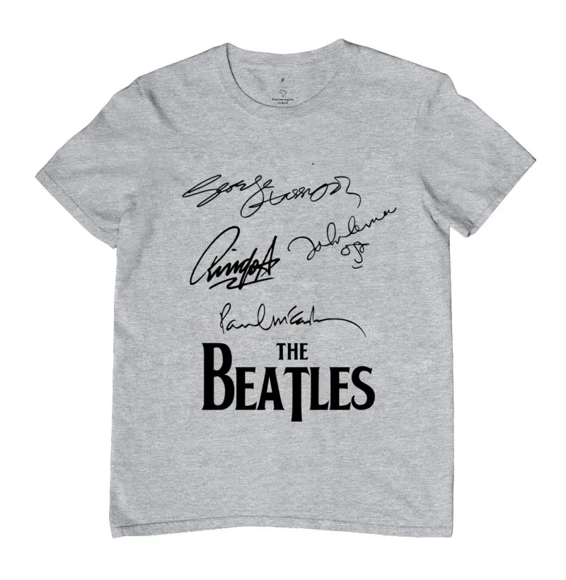 Camiseta autografos Beatles