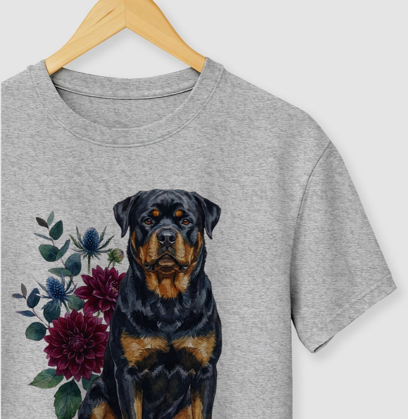 Rottweiler Floral Presença
