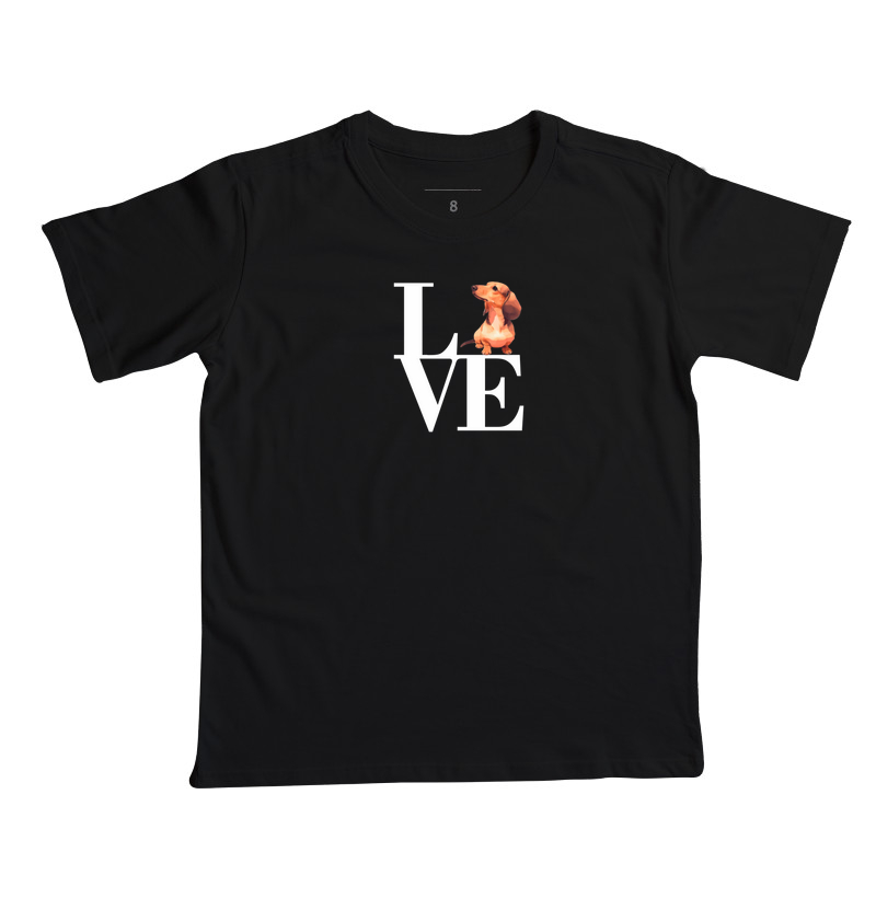 Camiseta com estampa Love Dachshund