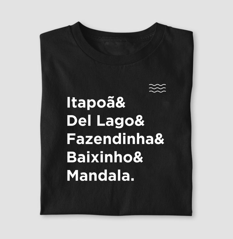 Camiseta Itapoã E Del Lago E Fazendinha E Baixinho E Mandala
