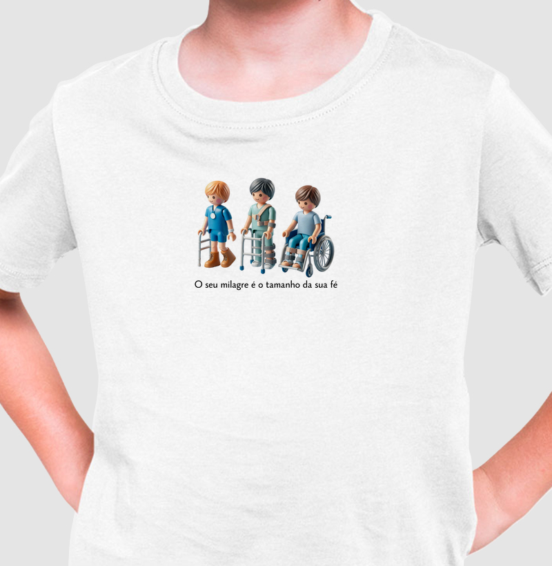 Menino - O seu milagre é do tamanho da sua fé (infantil)