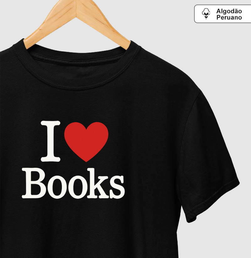 Camiseta Algodão Peruano | I love books