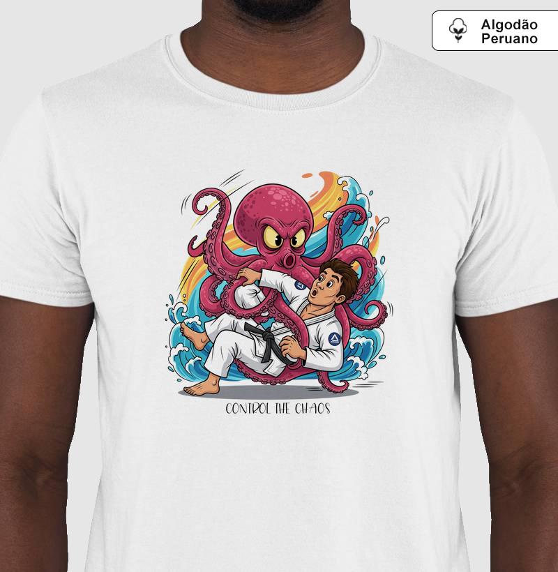 Control the Chaos - Jiu-Jitsu - Algodão Peruano