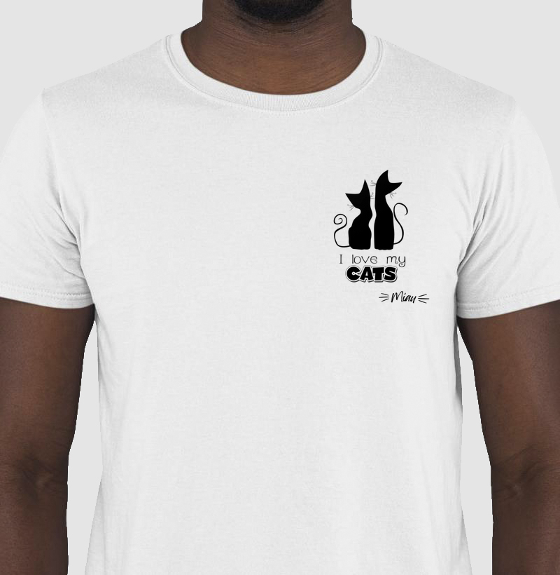 Camiseta Miau I love my Cats