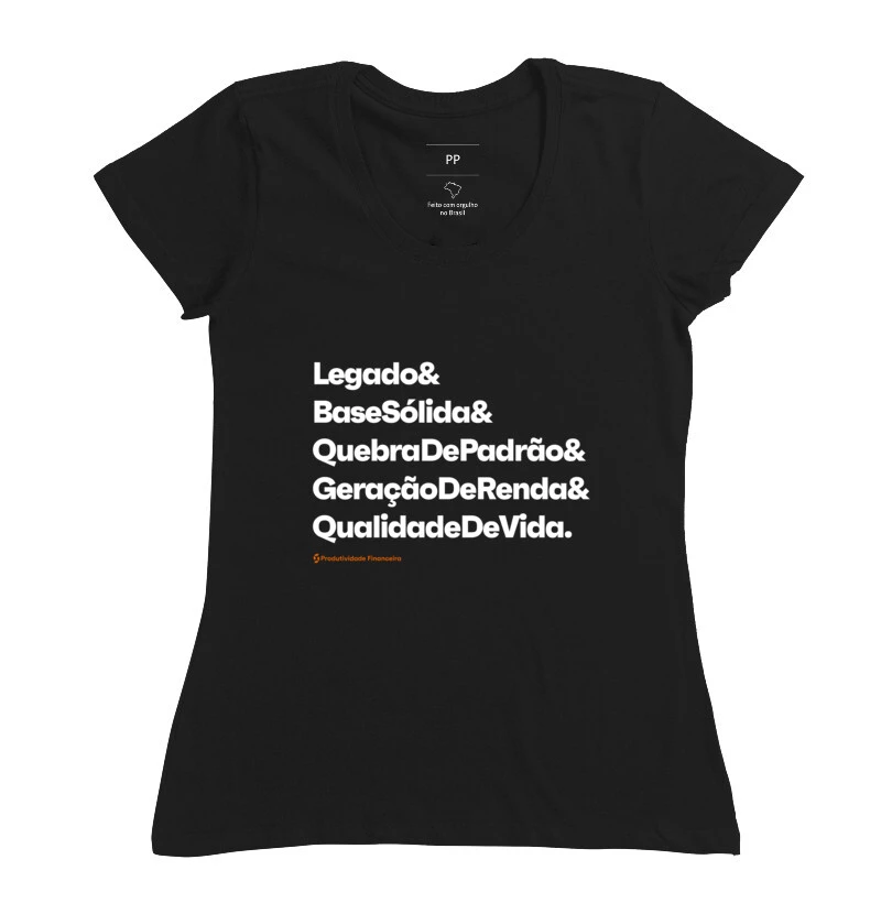 Camiseta 5 Pilares do Produtividade Financeira