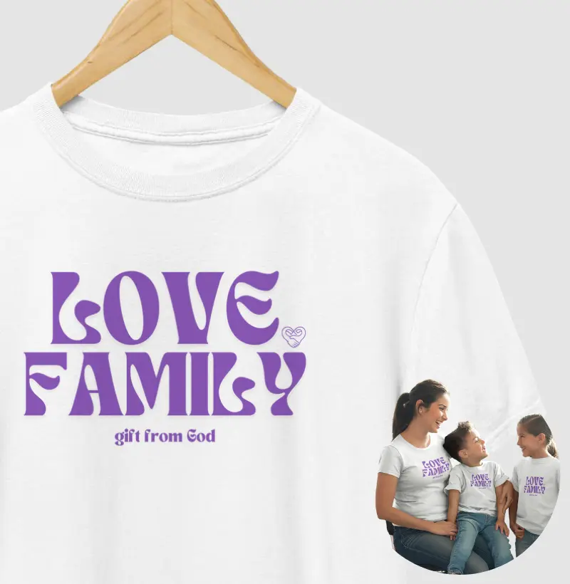 Camiseta Família - Love Family