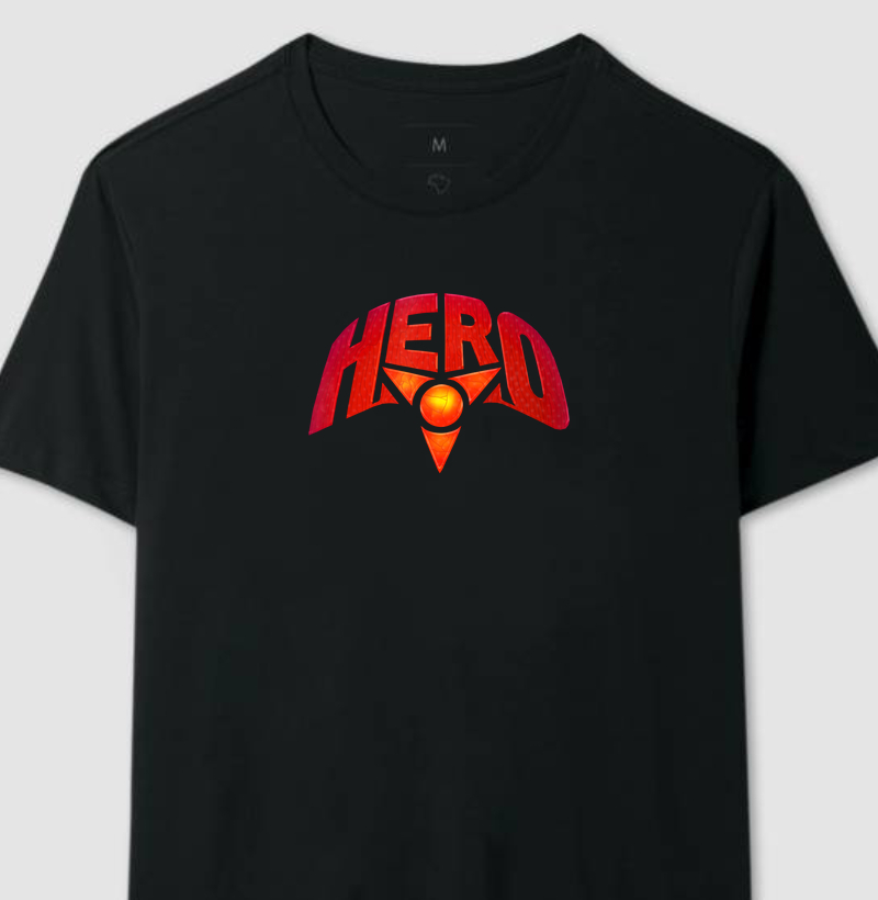 Camiseta Hero - Logo Vermelha