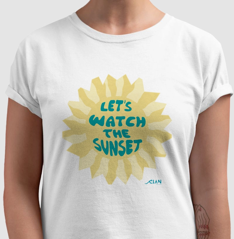 Let`s watch the sunset flower