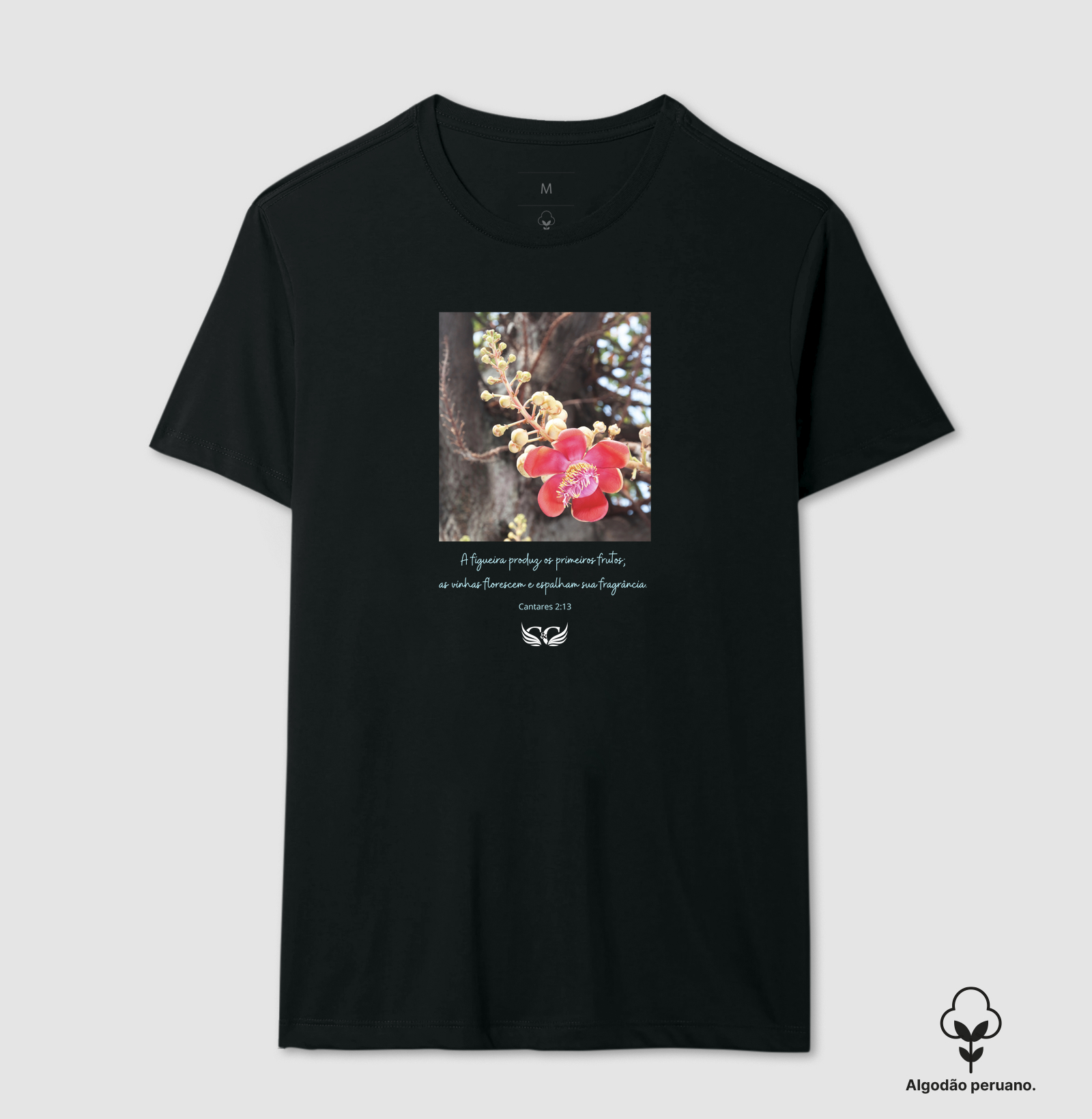 Camiseta Feminina Personalizada A Figueira Produz os Primeiros Frutos. Cantares 2.13